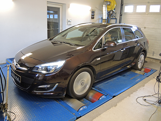 Opel Astra 1,7 CDTI 130LE chiptuning teljesítménymérés